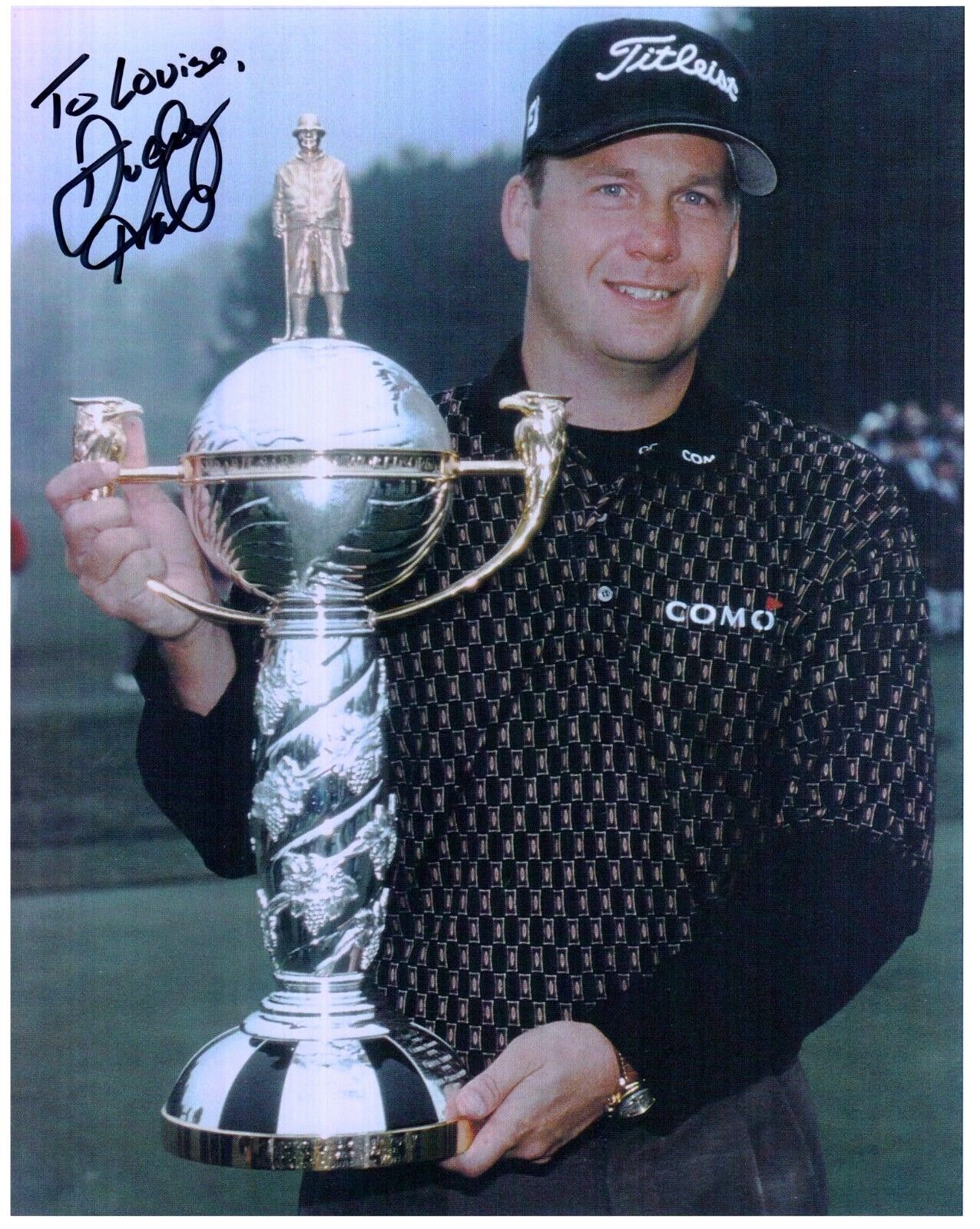 Dudley Hart Hand-signed Fantastic 8x10 Golf Closeup Authentic W/ Uacc Rd Coa