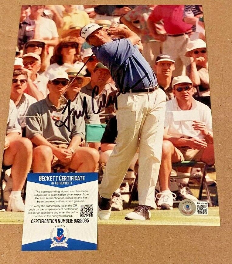 Fred Couples Signed 8x10 Pga Golf Photo Beckett Certified Bas Masters #10