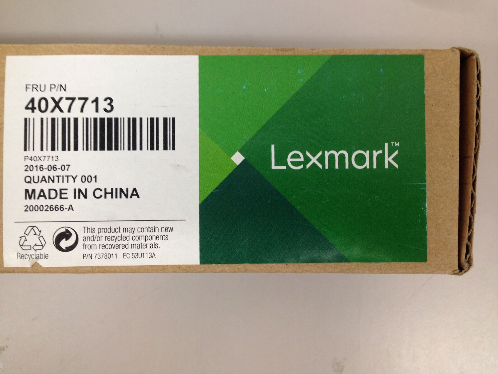 Lexmark 40x7713 Separator Roller Assembly *new* (sealed Box)