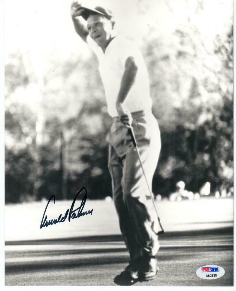 Arnold Palmer Signed 8x10 Golf Legend Photo Psa/dna Auto 1960 Us Open