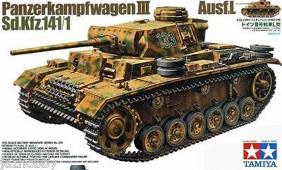 Tamiya 35215 1/35 Model Tank Kit German Pzkpfw Panzer Iii Ausf. L Sd.kfz 141/1