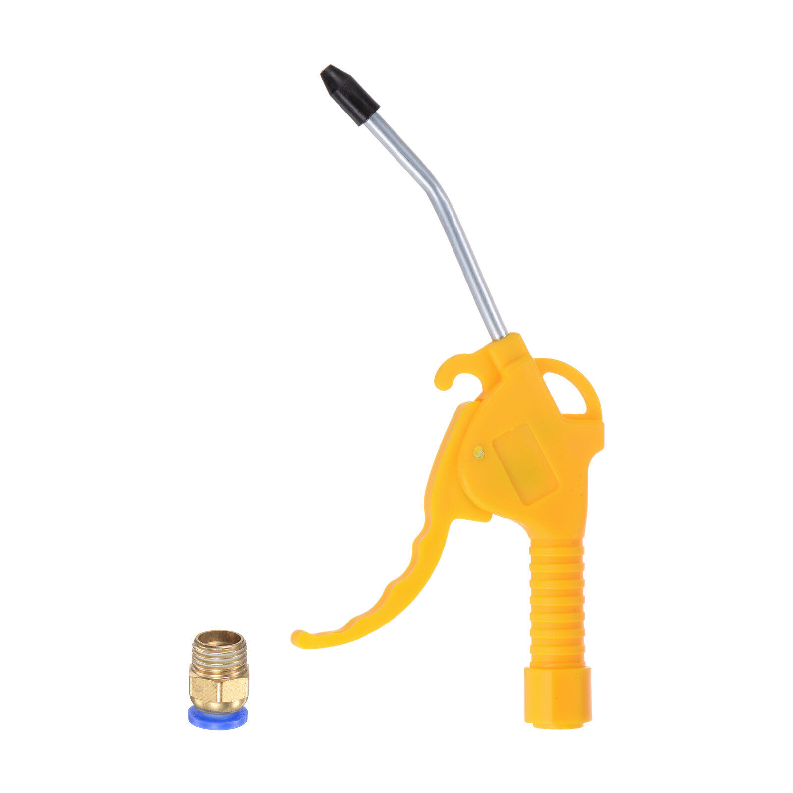 High Pressure Air Blow Gun Stainless Steel With 3.94" Long Angled Nozzle,yellow