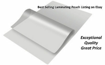 3 Mil Crystal Clear Letter Size Laminating Pouches 100 9 X 11.5 Inch Sheets