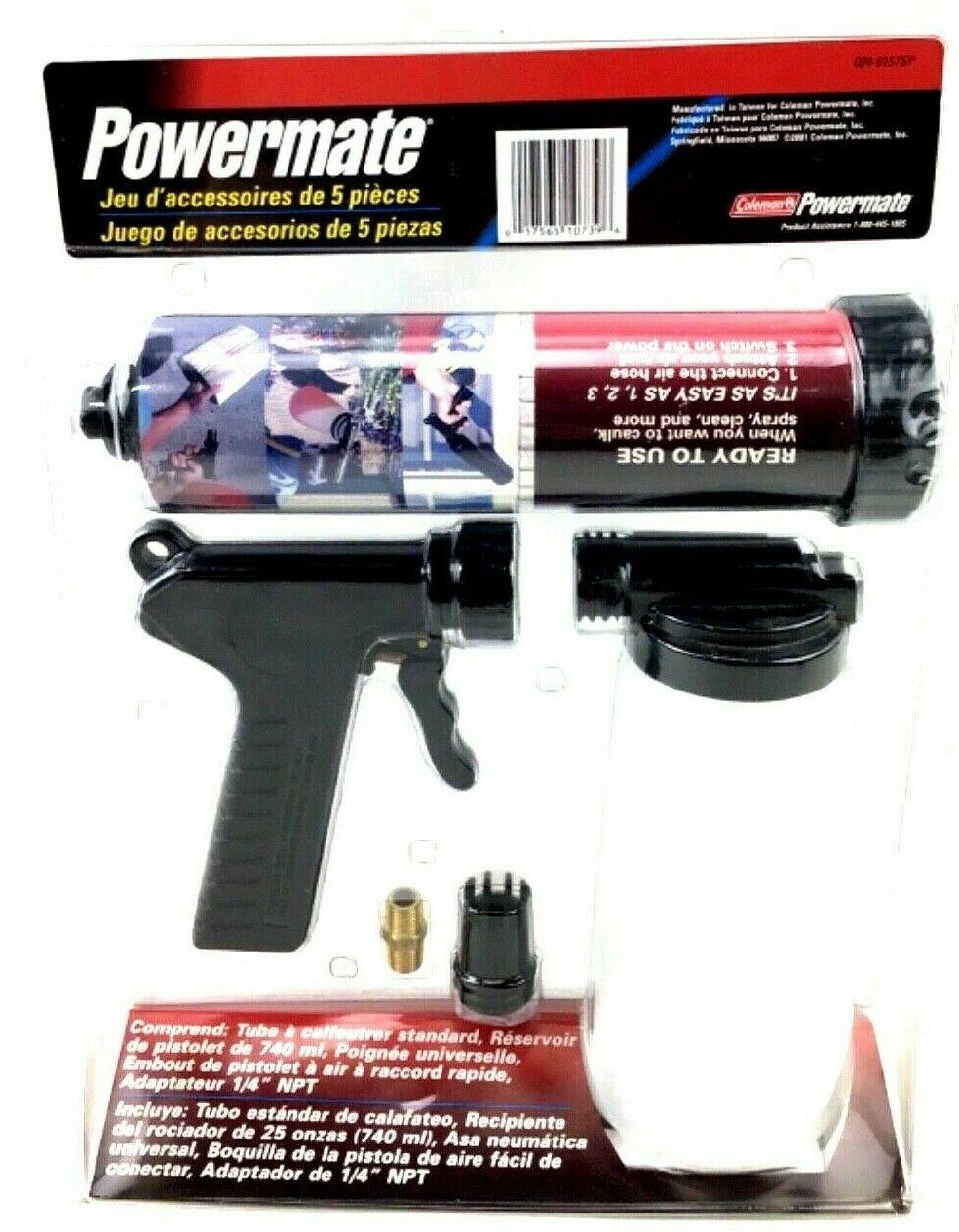 Powermate 5 Piece Accessory Kit For Caulk, Clean, Spray & More Ready To Use Tool