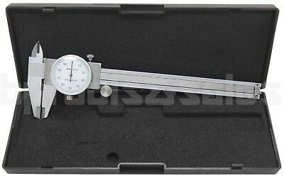 6" Dial Caliper Stainless Steel Shockproof .001" Of One Inch.