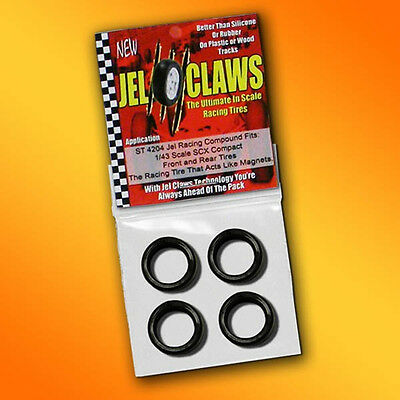 1/43 Scale Scx Slot Car Tires Jelclaws 4pk Fits Scx Compact
