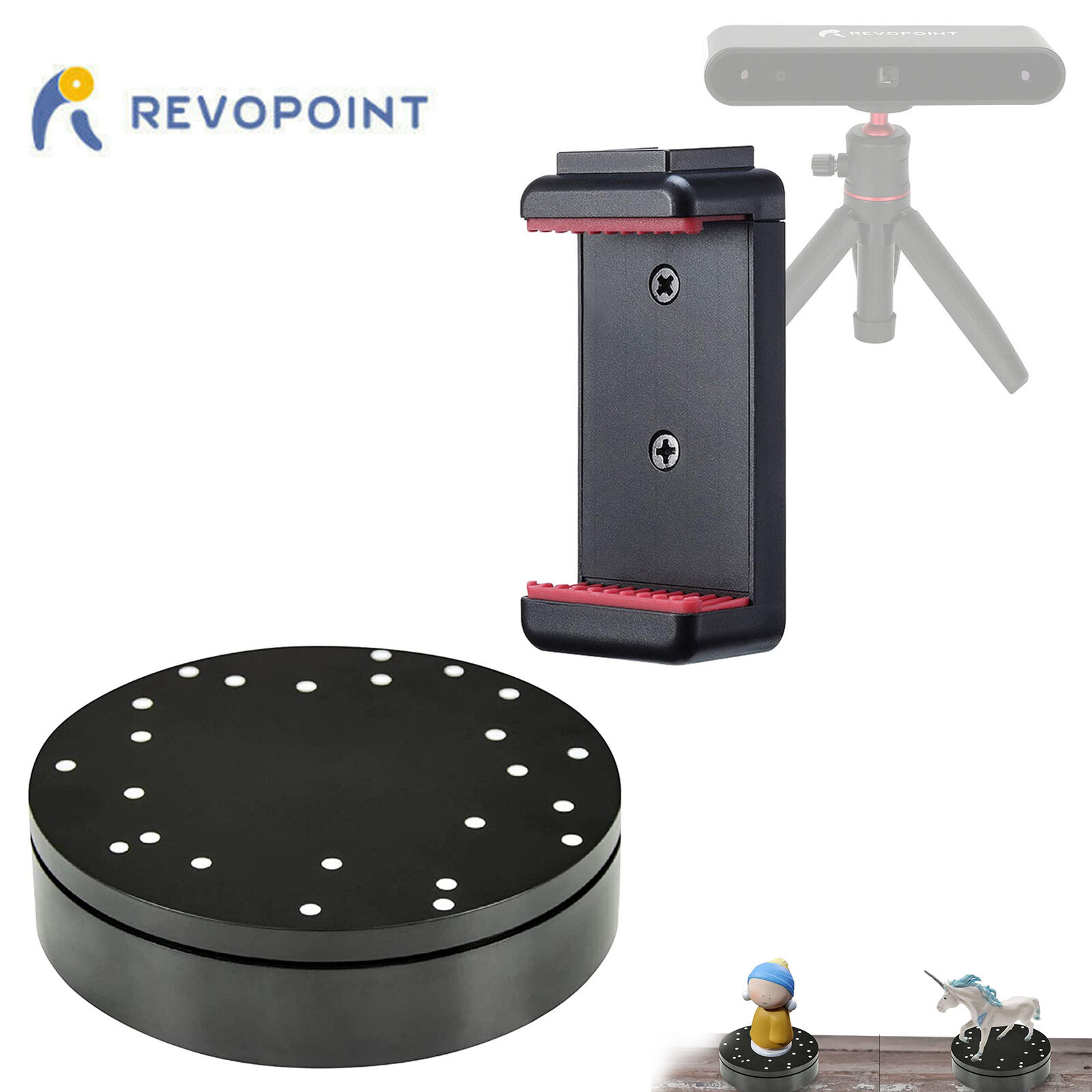 Revopoint Pop Turntable Display Stand+3d Scanner Phone Mount Holder Wholesale