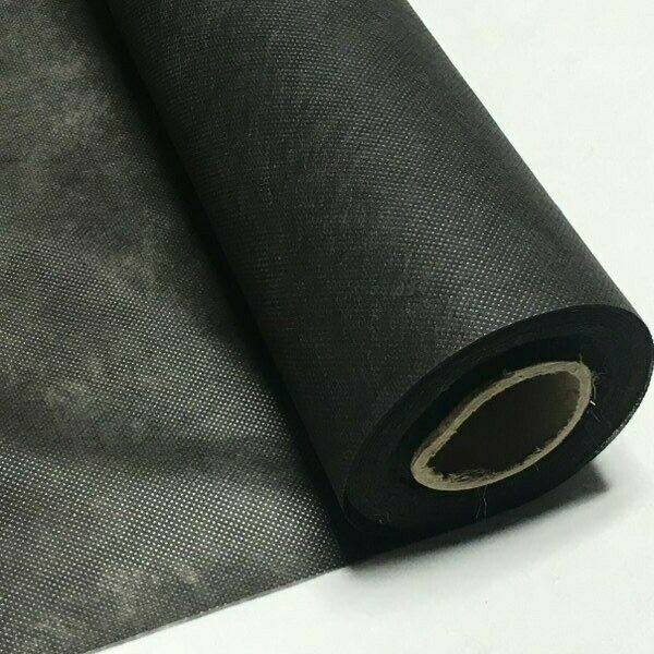 Polypropylene Black Interfacing Dust Cover Cloth Fabric 36" Inches Wide Cambric