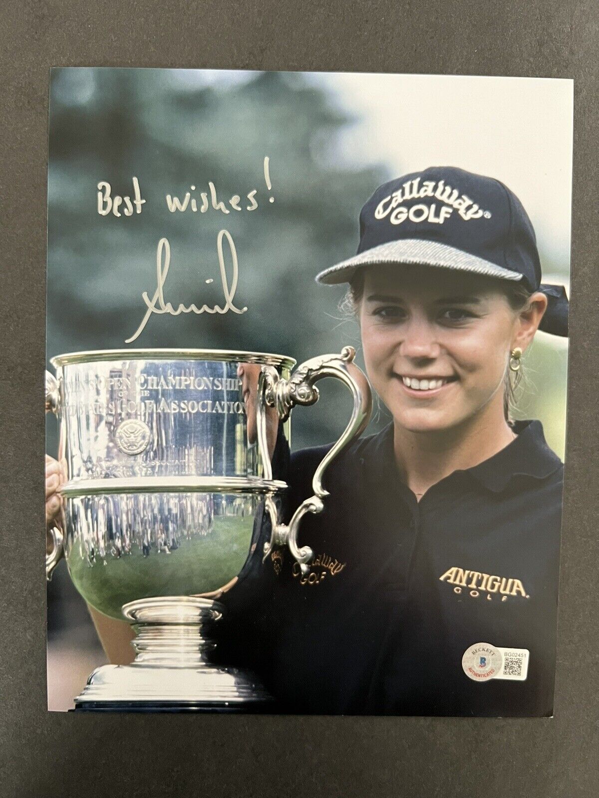 Annika Sorenstam Autographed Signed 8x10 Photo Beckett Bas Coa Golf Lpga Hot Us