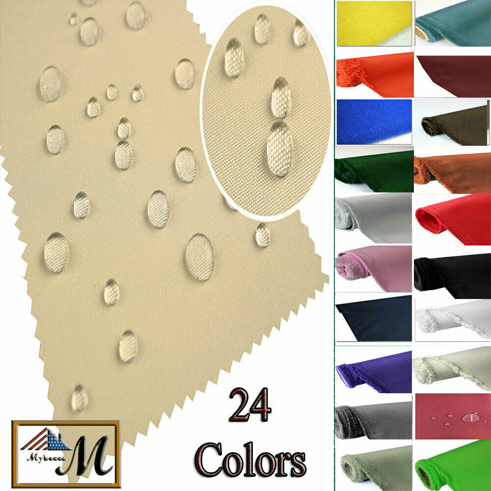 Canvas Waterproof Fabric 600 Denier Blocks Heat And Reduce Glare 24 Colors