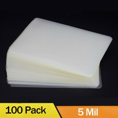 100 5 Mil Thermal Laminator Laminating Pouches Letter Size Clear 9"x11.5" Sheets