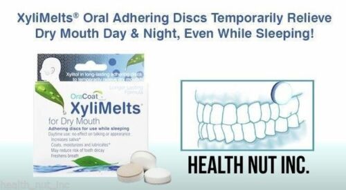 Xylimelts Dry Mouth Discs, Mint-free, 80 Count, All-natural